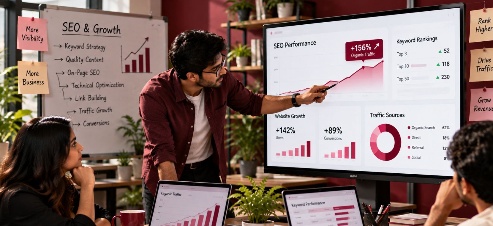 280% Surge in Organic Leads via Custom SEO & Web Redesign