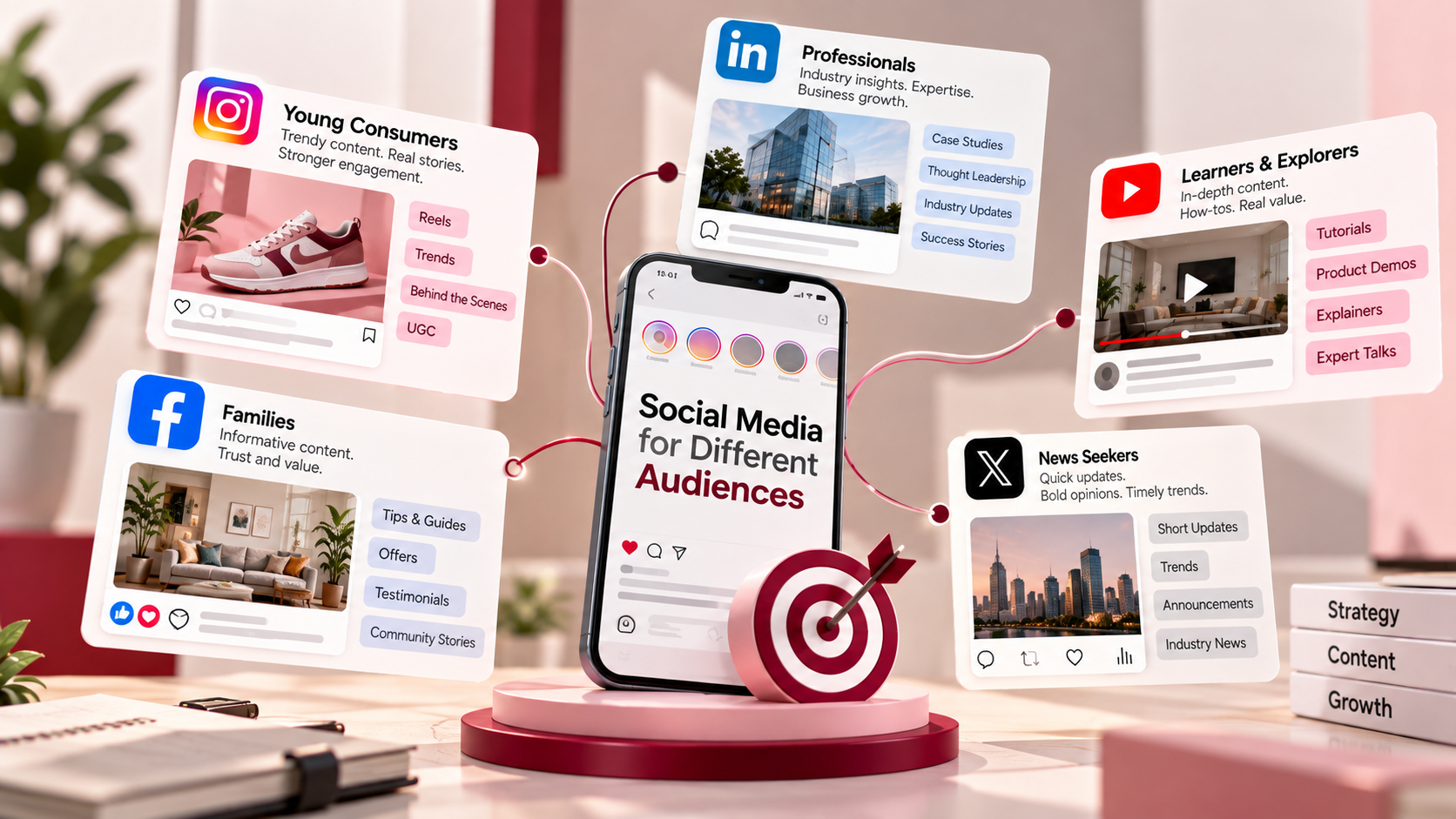 Social Media for Different Audiences